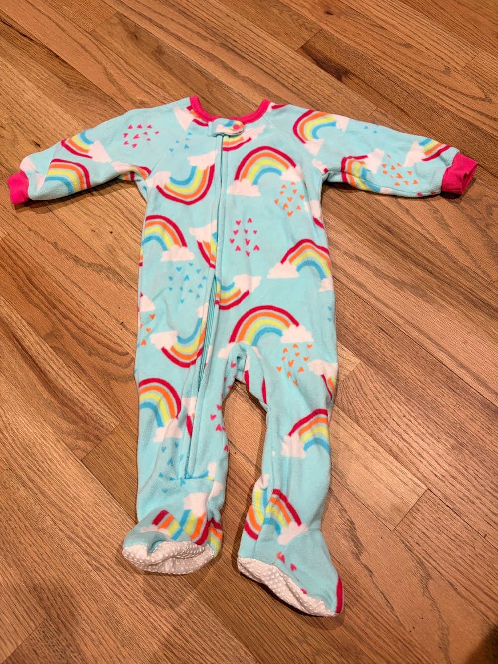 Gerber baby girl fleece footie pajamas